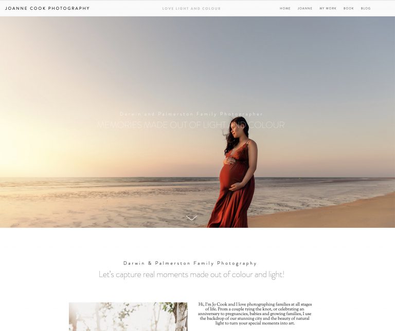 Darwin website copy client | Joanne Cook Photography